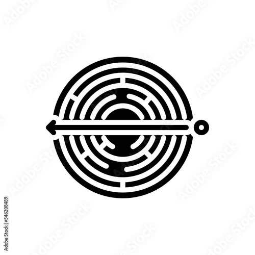 Black solid icon for shortcuts 