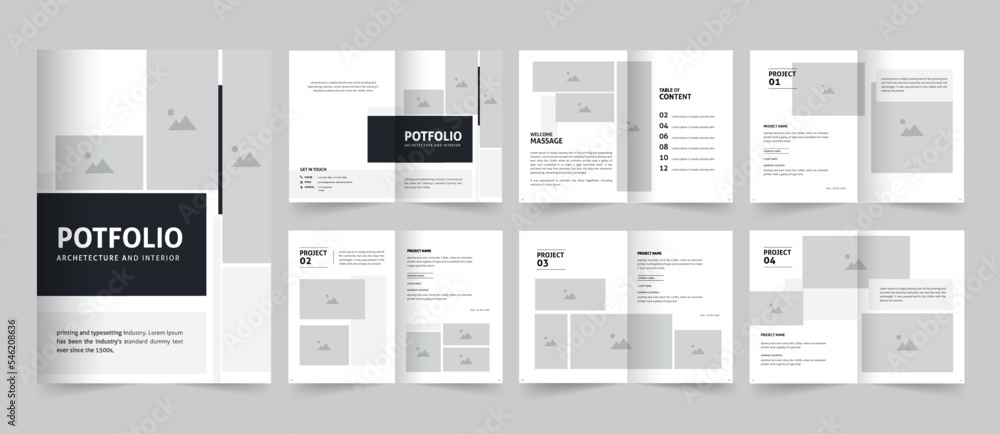 Architecture and Interior portfolio or portfolio template design, professional clean multipurpose portfolio Architecture and Interior portfolio or portfolio template design, professional clean multipurpose portfolio