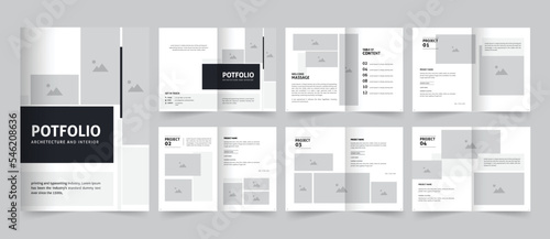 Architecture and Interior  portfolio or portfolio template design, professional clean multipurpose portfolio