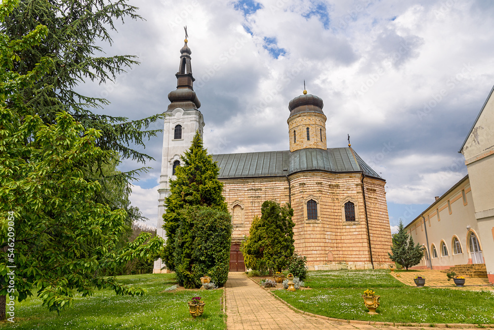 Novi Sad, Serbia - May 03, 2022: Šišatovac Monastery - the jewel of Fruška Gora