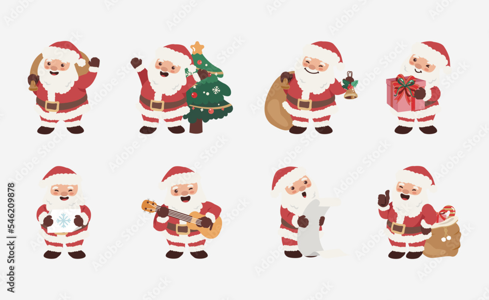Obraz premium Santa Claus vector in flat design