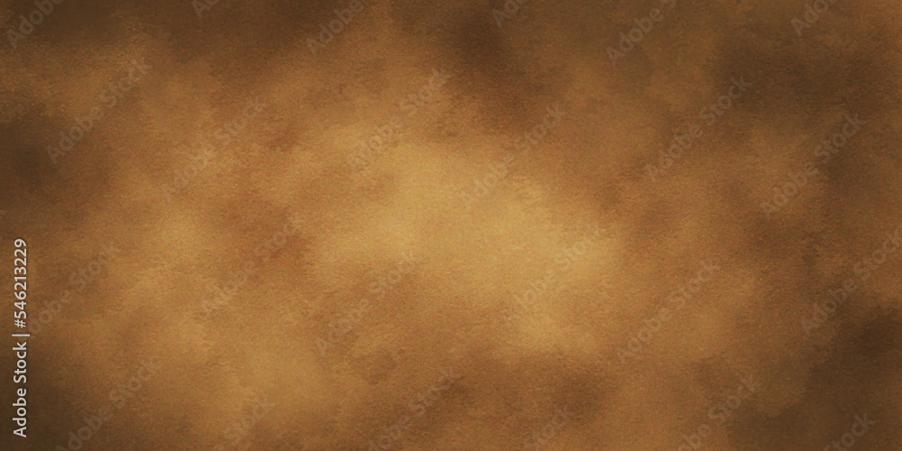 Old paper background .  Abstract dark yellow smoke stained paper texture background or backdrop.  The textures can be used for background of text or any contents.