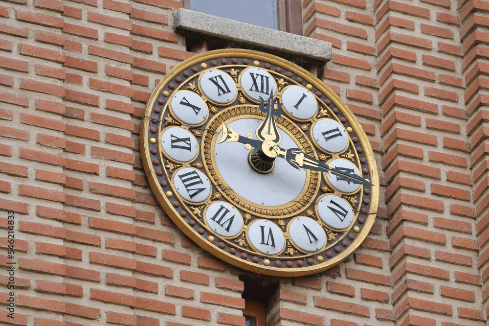 old clock on wall