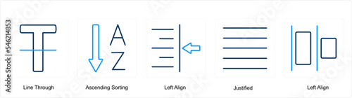 line through, ascending sorting