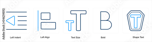 left indent, left align