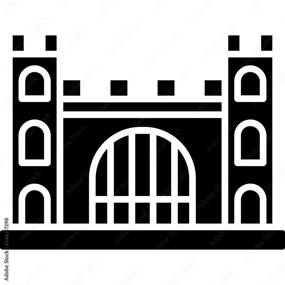 Fototapeta premium Castle Icon