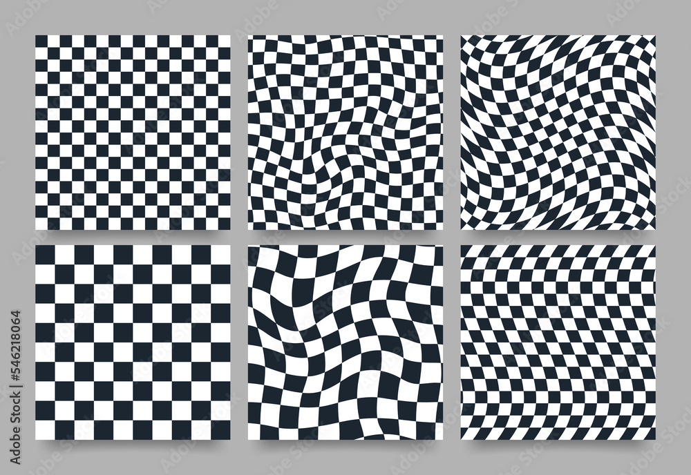 Black and White Checkerboard | Poster