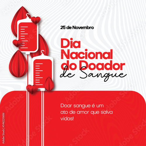 banner design Dia Nacional do Doador de Sangue