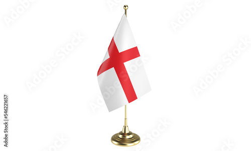 England table flag on white background, 3d rendering, isolated