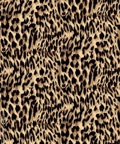 leopard skin seamless vector pattern background, leopard pattern textile print design