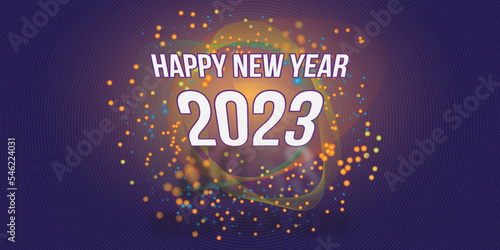 Happy new year 2023 vector
