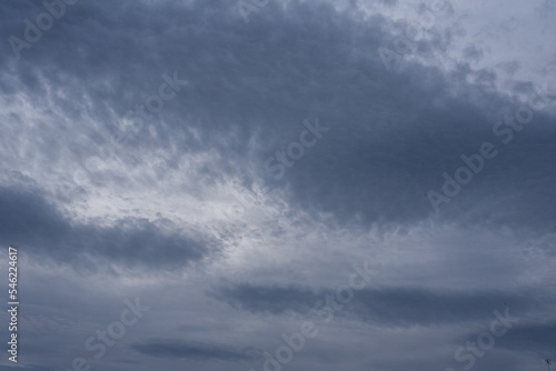 Dark storm clouds in the sky. Background, texture. Overcast.