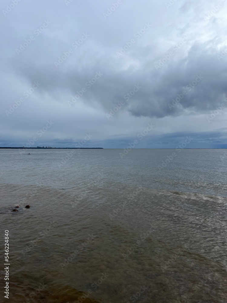 dark clouds at the sea, stormy seascape dark clouds at the sea, stormy seascape