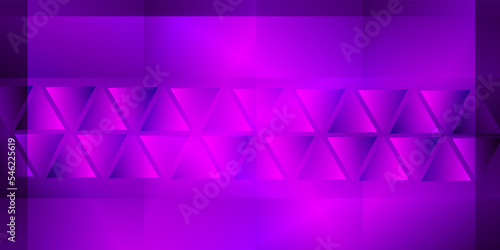 Abstract background made of waving lines and trygonal shapes in dark purple colors. 3d abstract violet purple background.