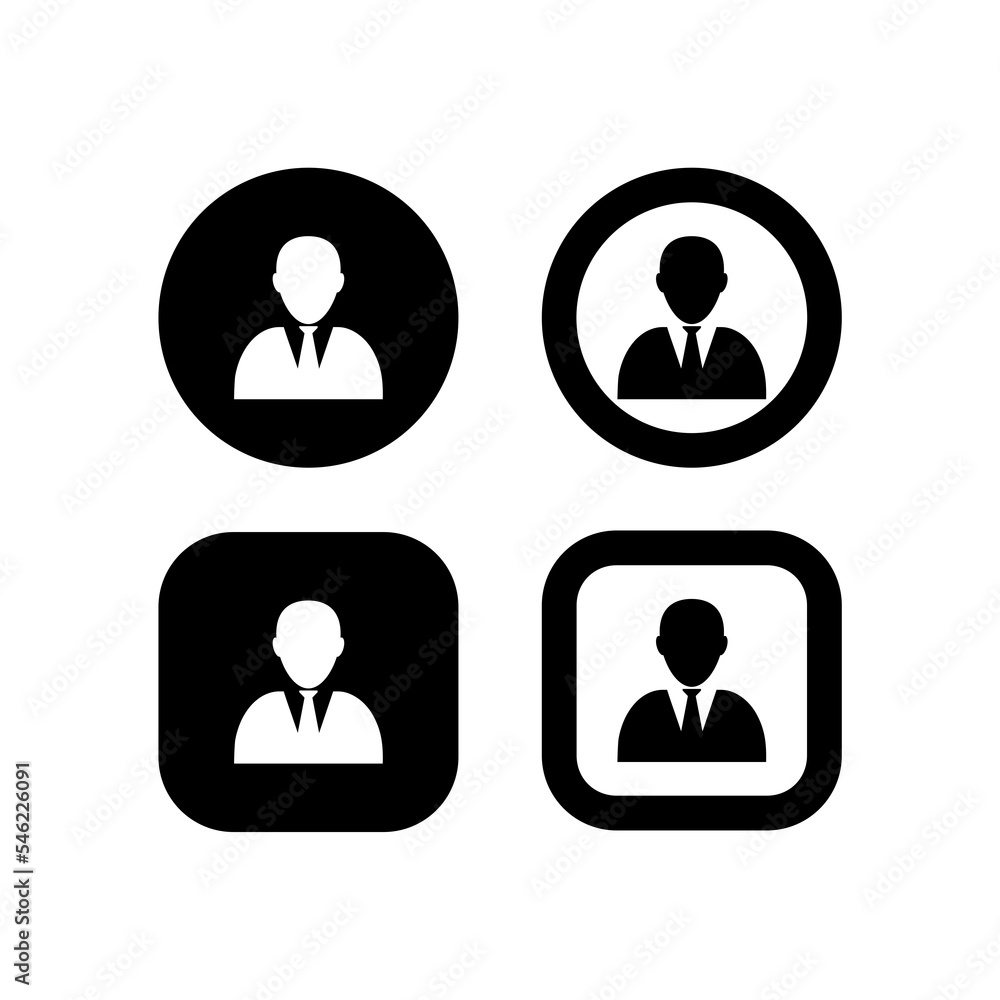 User profile login or access authentication icon isolated on white background User profile login or access authentication icon isolated on white background
