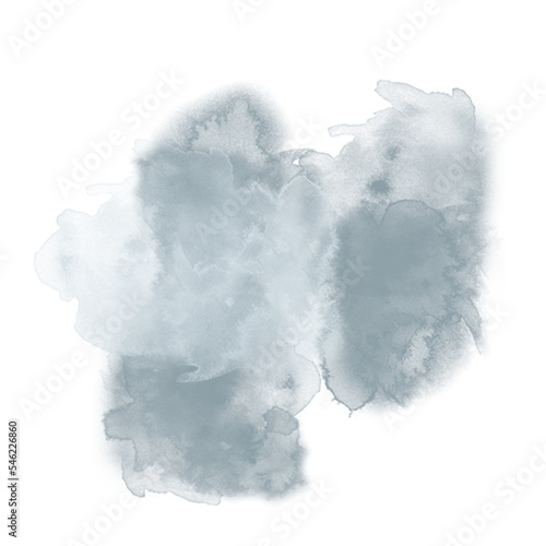 Grey Abstract Transparent Watercolor