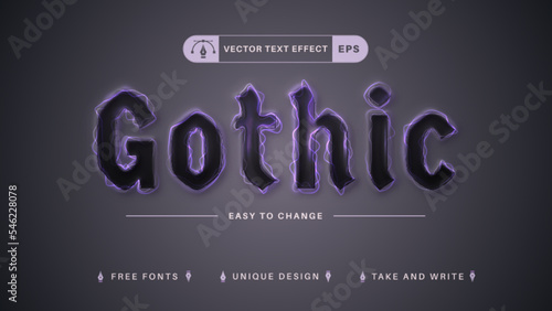 Gothic - Editable Text Gothic - Editable Text Effect, Font StyleEffect, Font Style
