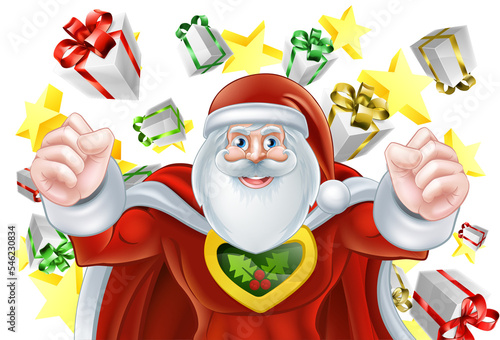 Superhero Santa Claus Chris...