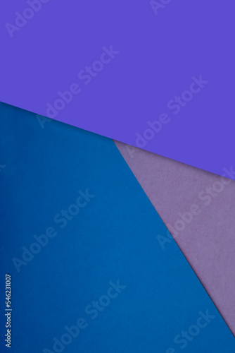 Dark and light  Plain and Textured papers background lines intersecting to form a triangle shape 