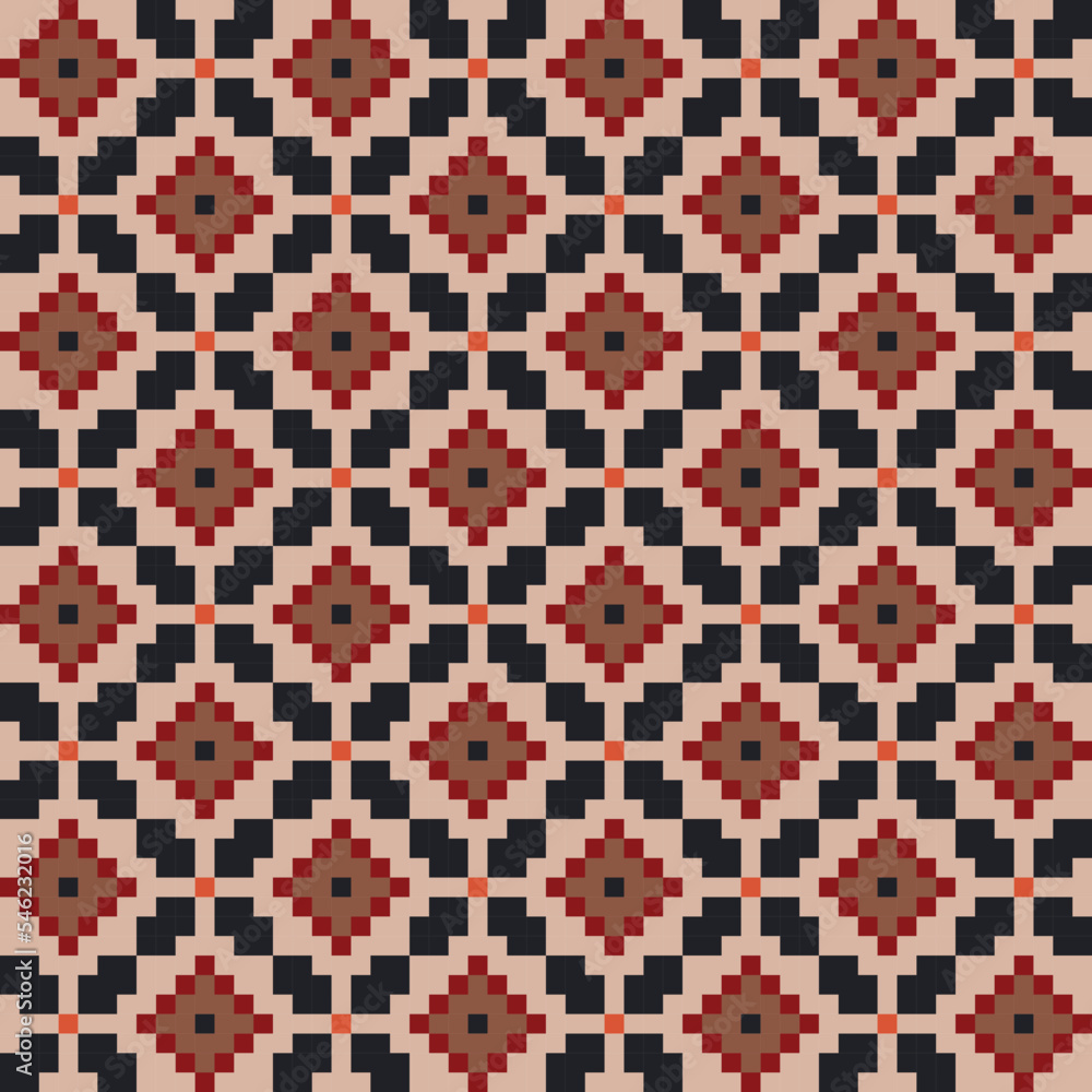 Abstract geometrical Roman motif pattern Abstract geometrical Roman motif pattern