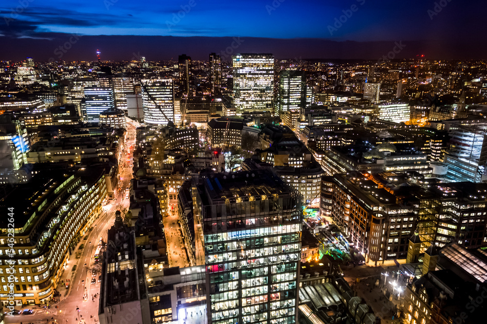 View of the streets of London in the Great Britain capital