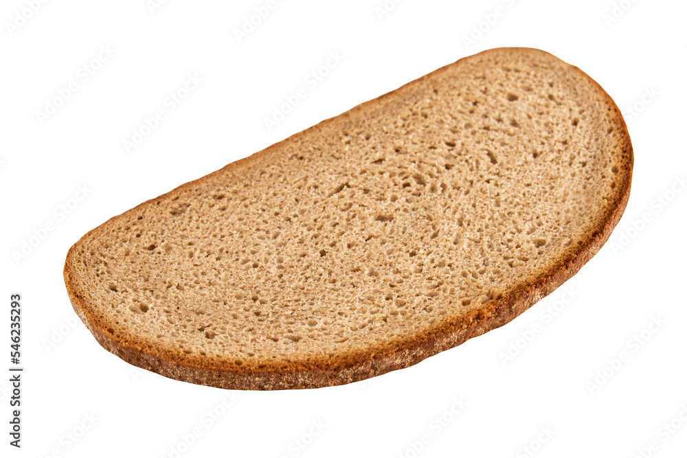 1 Scheibe Graubrot und Hintergrund transparent 1 Scheibe Graubrot und Hintergrund transparent