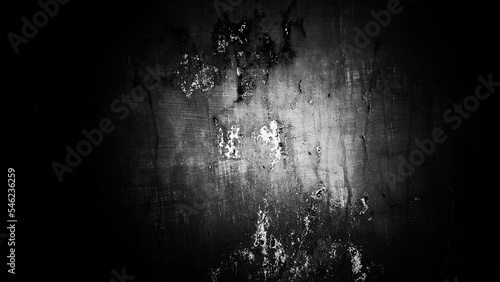 Abstract scratch grunge concrete wall texture. Black and white  so contrast and grainy
