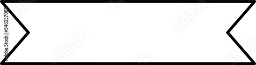 Black line label template banner vector illustration. Contour curved shape tags, bookmarks or labels with blank space for message for special offer marketing.