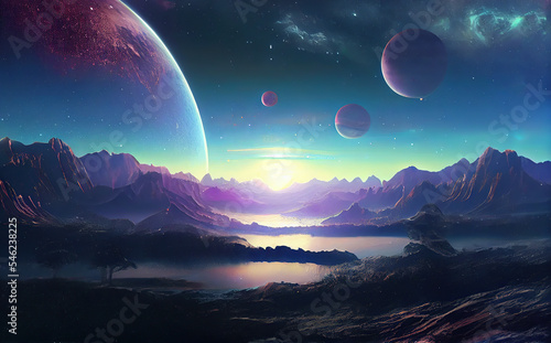 a beautiful picture of the universe, fantasy