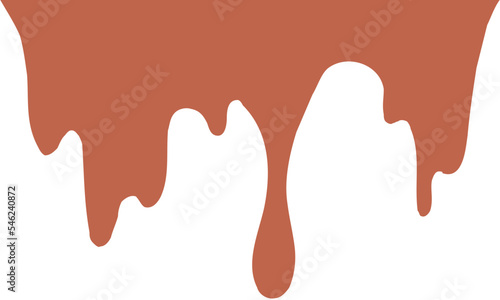 Drip Border Illustration Of A Chocolate Drop