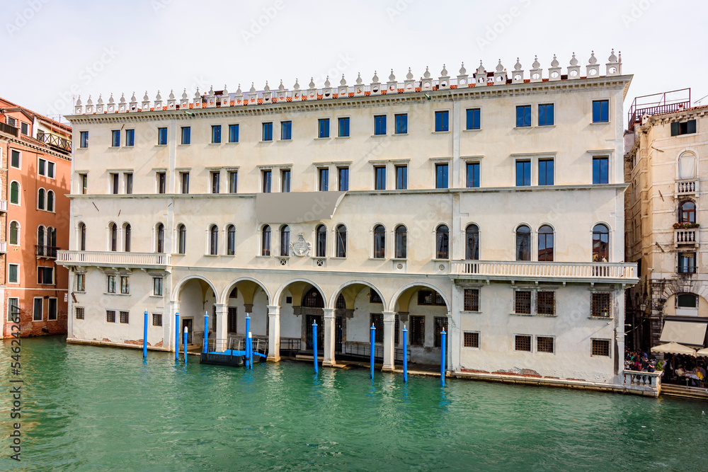 Fondaco dei Tedeschi palace on Grand canal, Venice, Italy