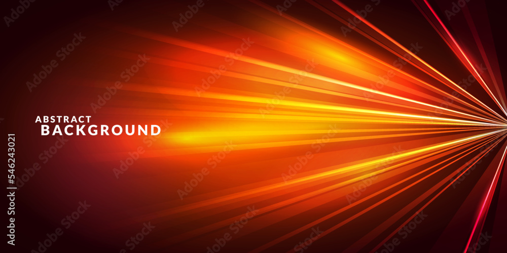 Orange Speed Blurred Motion Background - obrazy, fototapety, plakaty 