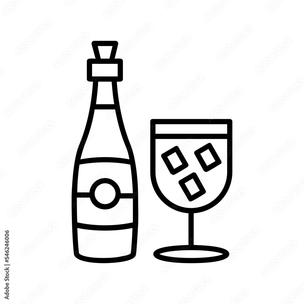 Obraz premium Champagne Icon