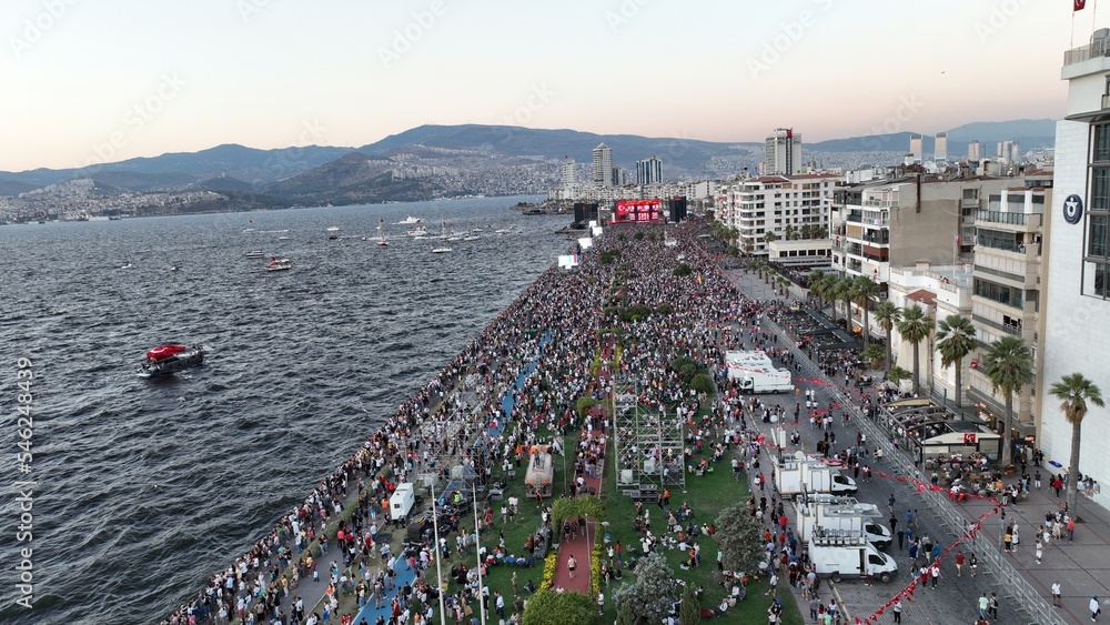 Drone footage of turkey's biggest concert, which took place in the