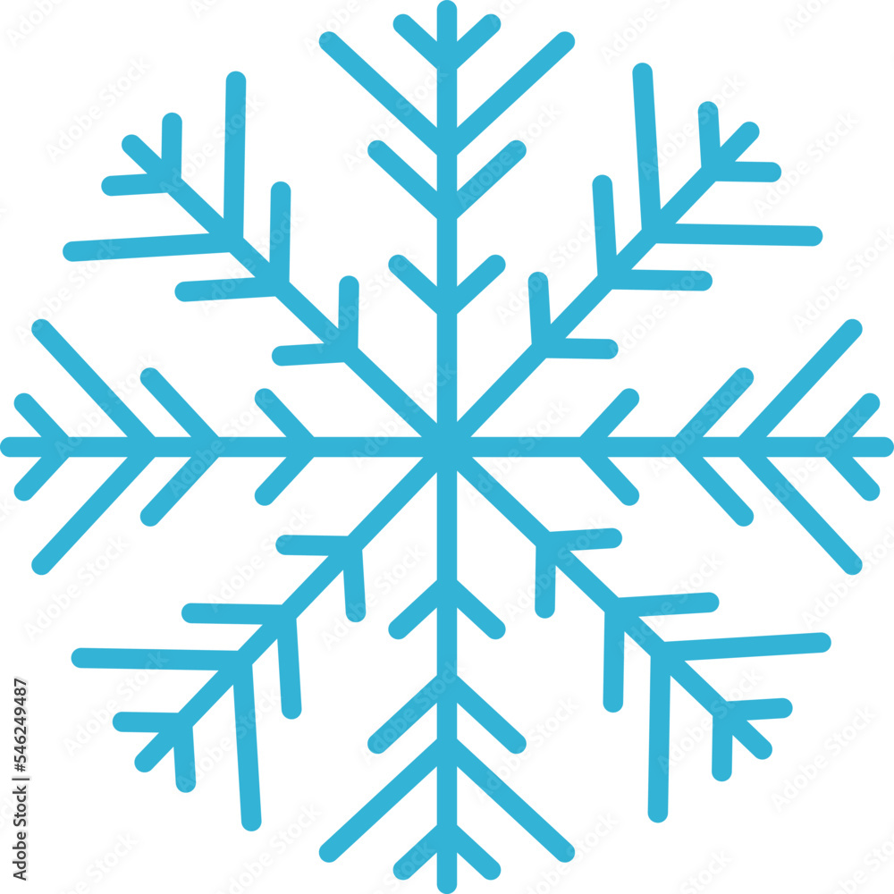 Set of icy snowflakes symbol vector illustration. Blue line frozen snowflake isolated on white background for new year celebration snow decoration ornament or christmas festive frost flakes design Set of icy snowflakes symbol vector illustration. Blue line frozen snowflake isolated on white background for new year celebration snow decoration ornament or christmas festive frost flakes design