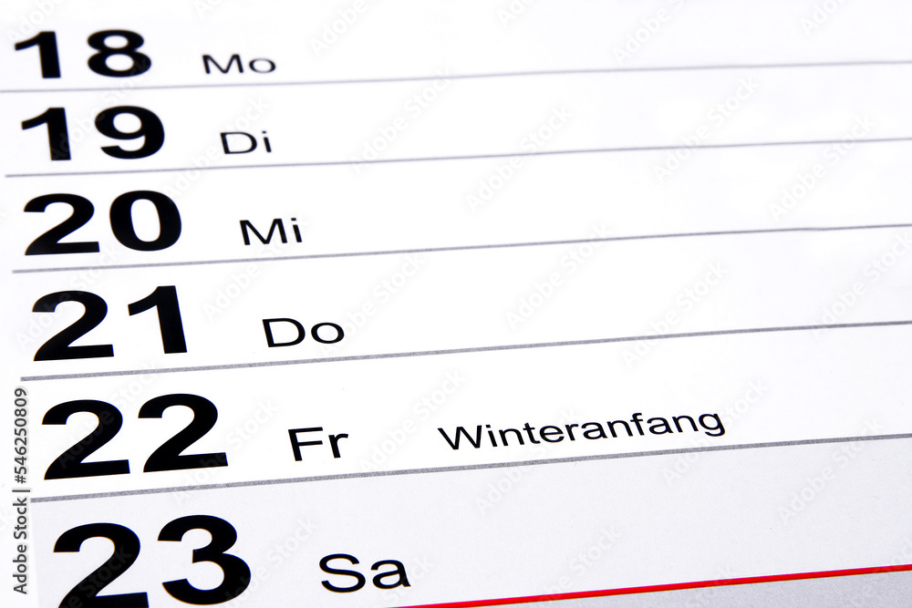 Jetzt wird es Winter - sagt der Kalender Jetzt wird es Winter - sagt der Kalender
