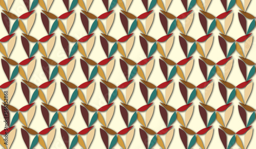 geometric baroque colored decorative textured pattern