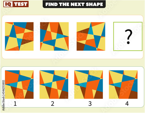 Visual intelligence questions IQ TEST, visual intelligence questions