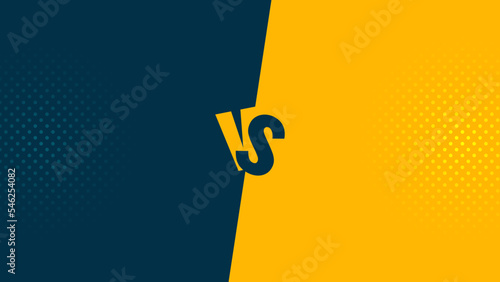 Versus vector background for Battle or competition concept template