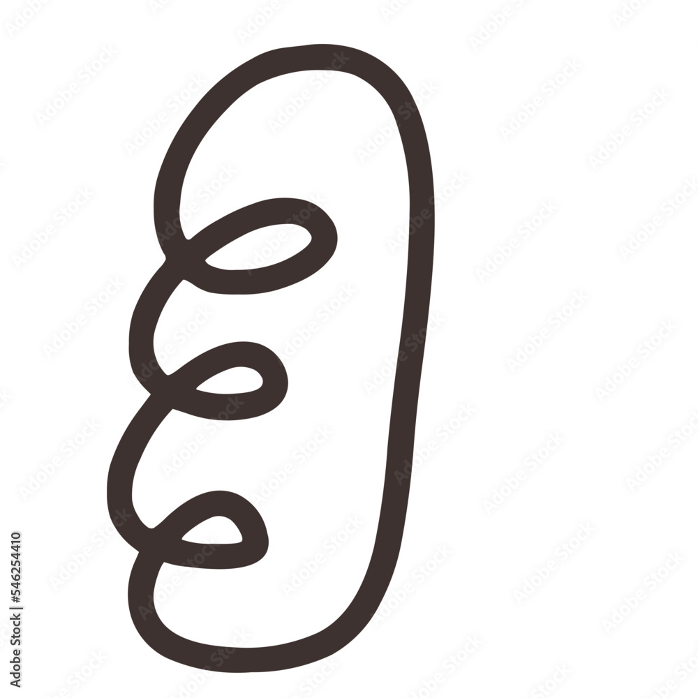 Obraz premium outline bun Bread 