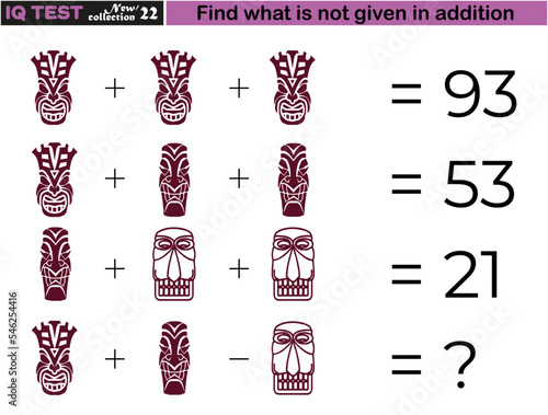 Visual intelligence questions IQ TEST, Math question
