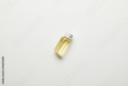 top view essential oil bottle
