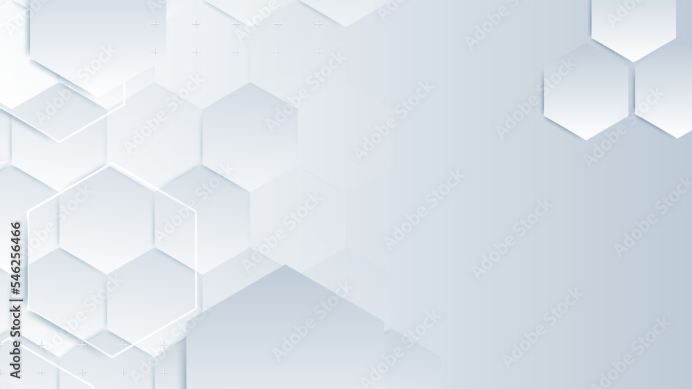 Abstract white hexagon background. Vector Illustration Abstract white hexagon background. Vector Illustration