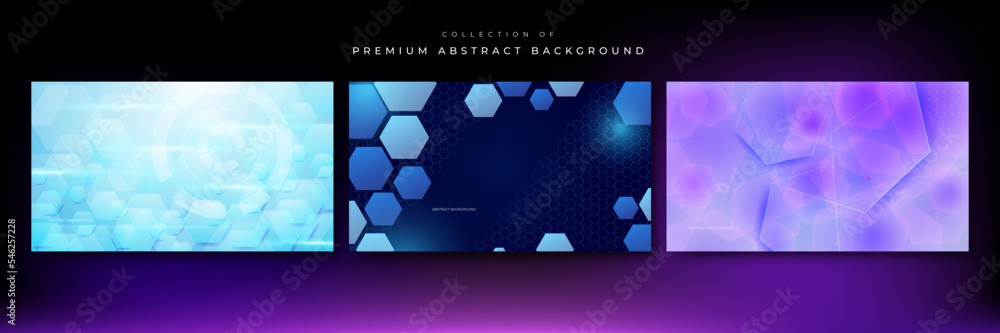 Fototapeta premium Abstract hexagon background for digital hi tech technology design. Vector illustration. Digital technology innovative concept.