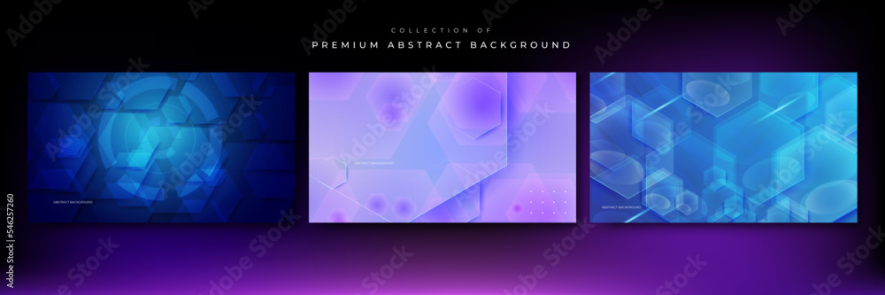 Fototapeta premium Abstract hexagon background for digital hi tech technology design. Vector illustration. Digital technology innovative concept.