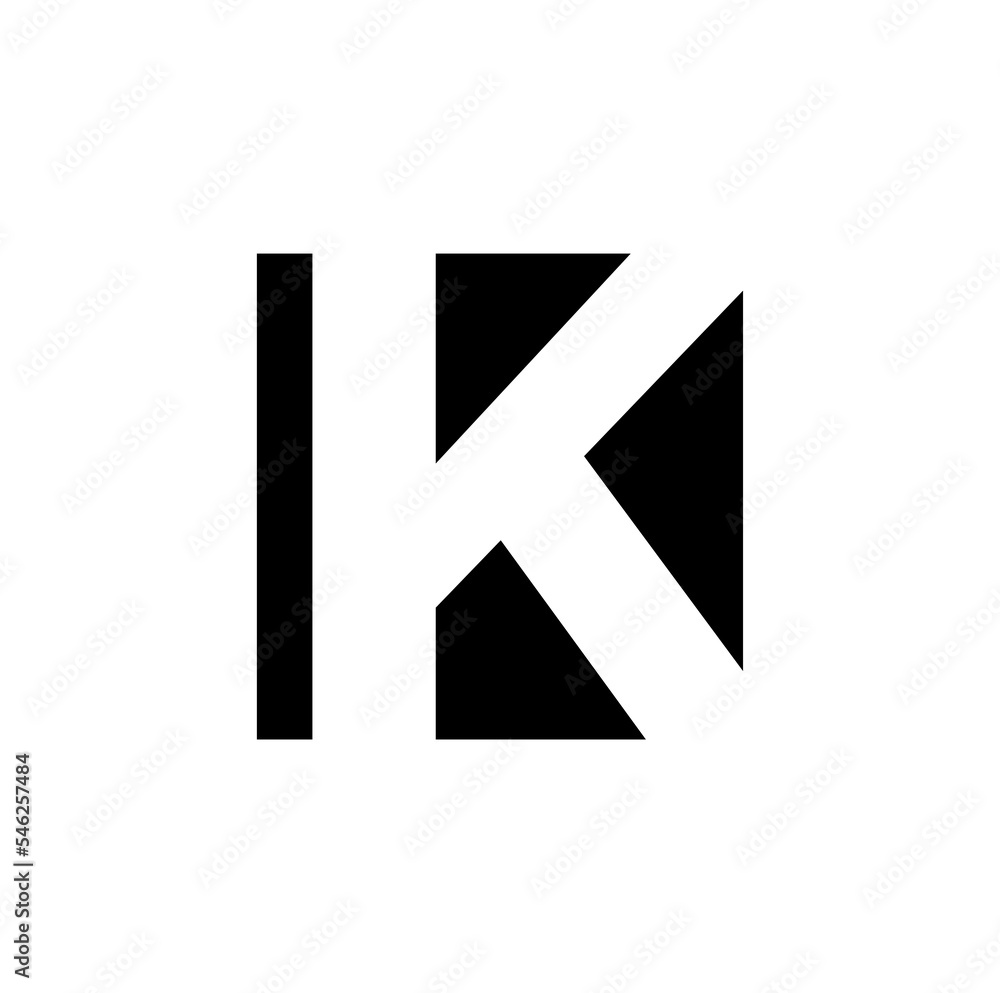 K company name initial letter icon. K brand monogram. K company name initial letter icon. K brand monogram.