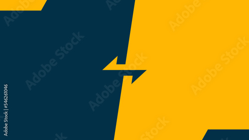 versus background with opposite direction arrows