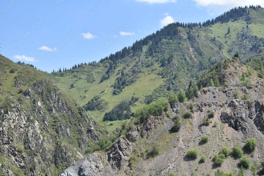 landscape with mountains