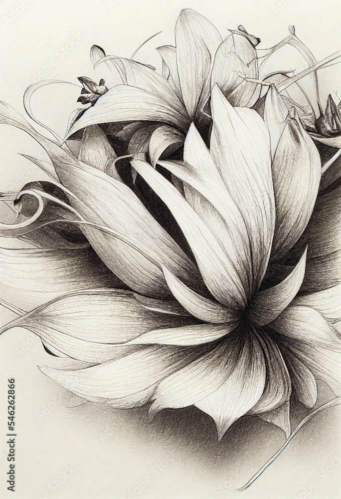 black and white flower black and white flower