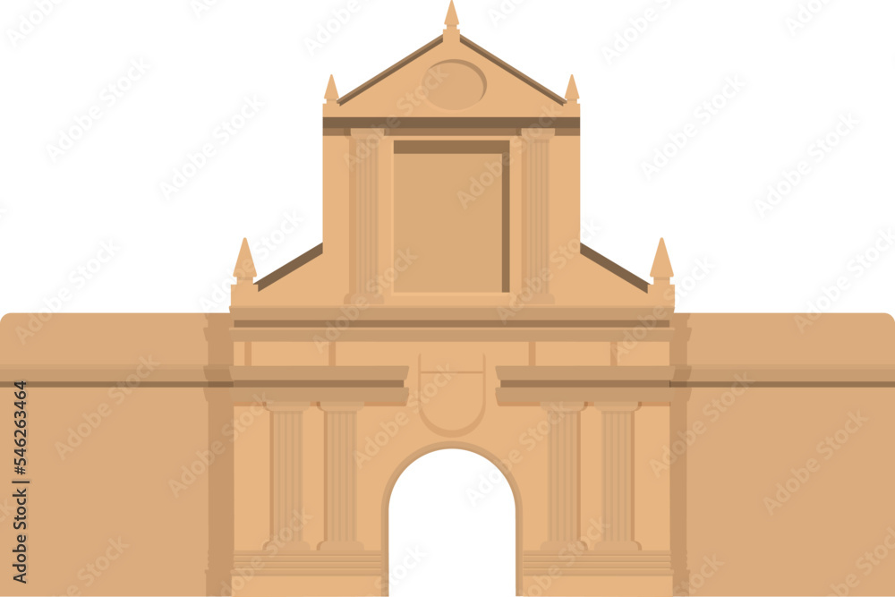Philippines building icon cartoon vector. Culture travel. National tourism